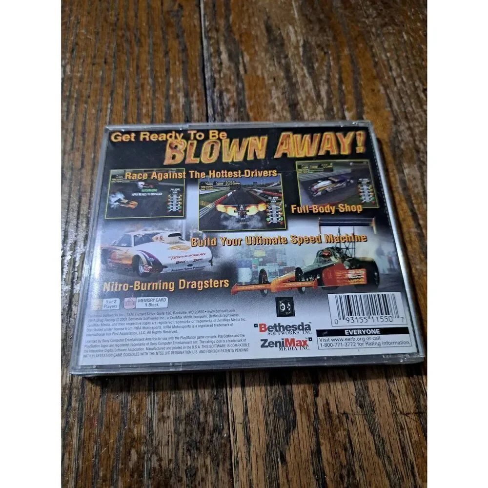 Playstation 2 IHRA Motorsports Drag Racing Bethesda Softworks Rated E